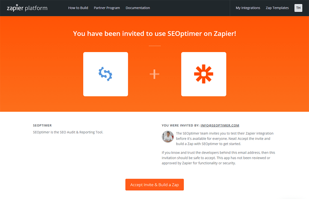 Zapier zaproszenie